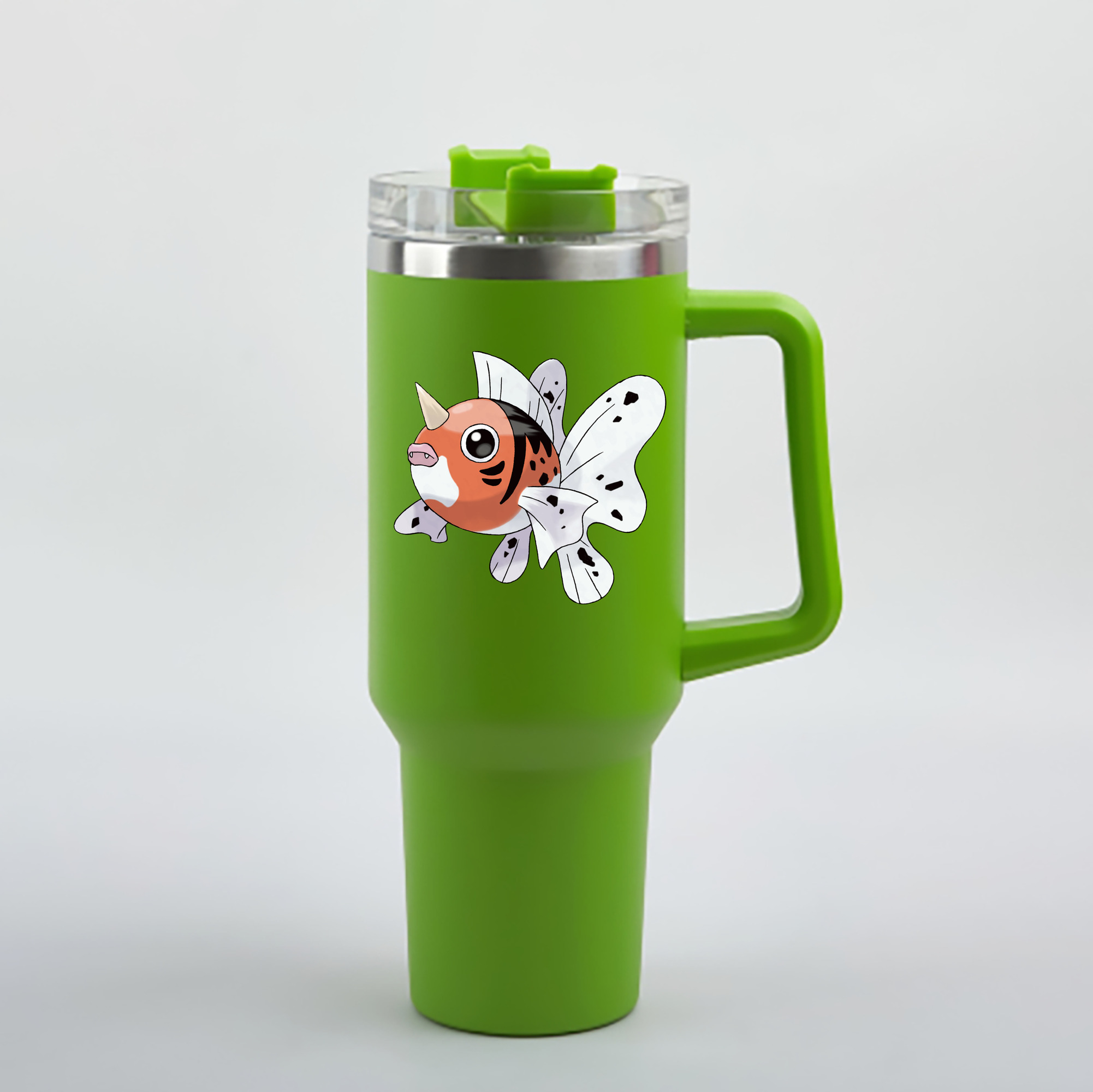（画像用） ポケットモンスター Pokémon 1200mL車用タンブラー - クリスタルステッカー（プラスチックストロー付き）